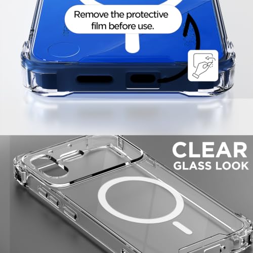 Image of Outlouders Back Cover for Nothing Phone 4b 5G | Magnetic-Safe | Transparent PC + TPU | Magnetic Support | Shockproof Protection Bumper Case (Transparent)