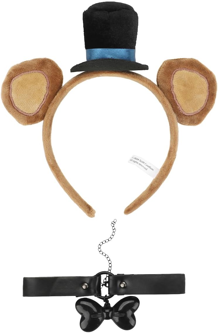 Five Nights At Freddy's Freddy Fazbear 2-Piece Headband & Choker Set