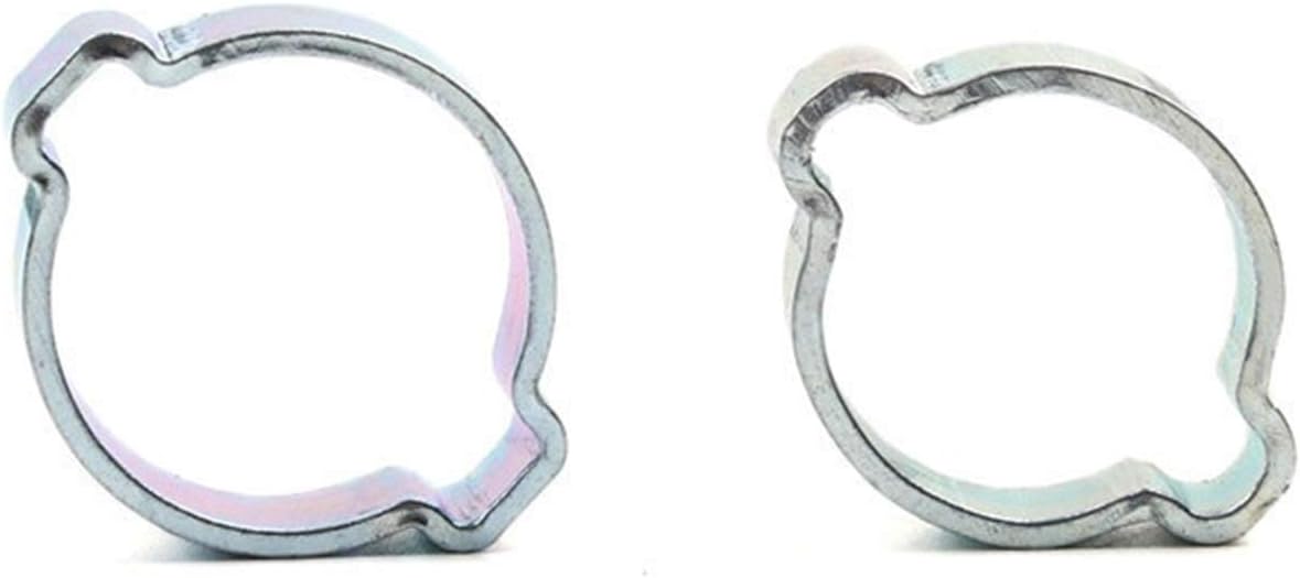 Clamp 10Pcs Hose Clamp 5-20mm Double Ears House Clamp Worm Drive Fuel Water Hose Pipe Clamps Clips Hose Fuel Clamps 8 Sizes practical TOOL (Size : 9 11mm)
