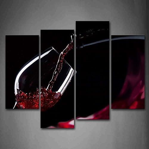 First Wall Art -Pintura de cuadros de vino tinto en el vaso fotos de pinturas de comidas en loca para regalo de decoraciĂłn para el hogar First Wall Art -Pintura de cuadros de vino tinto en el vaso fotos de pinturas de comidas en loca para regalo de decoraciĂłn para el hogar