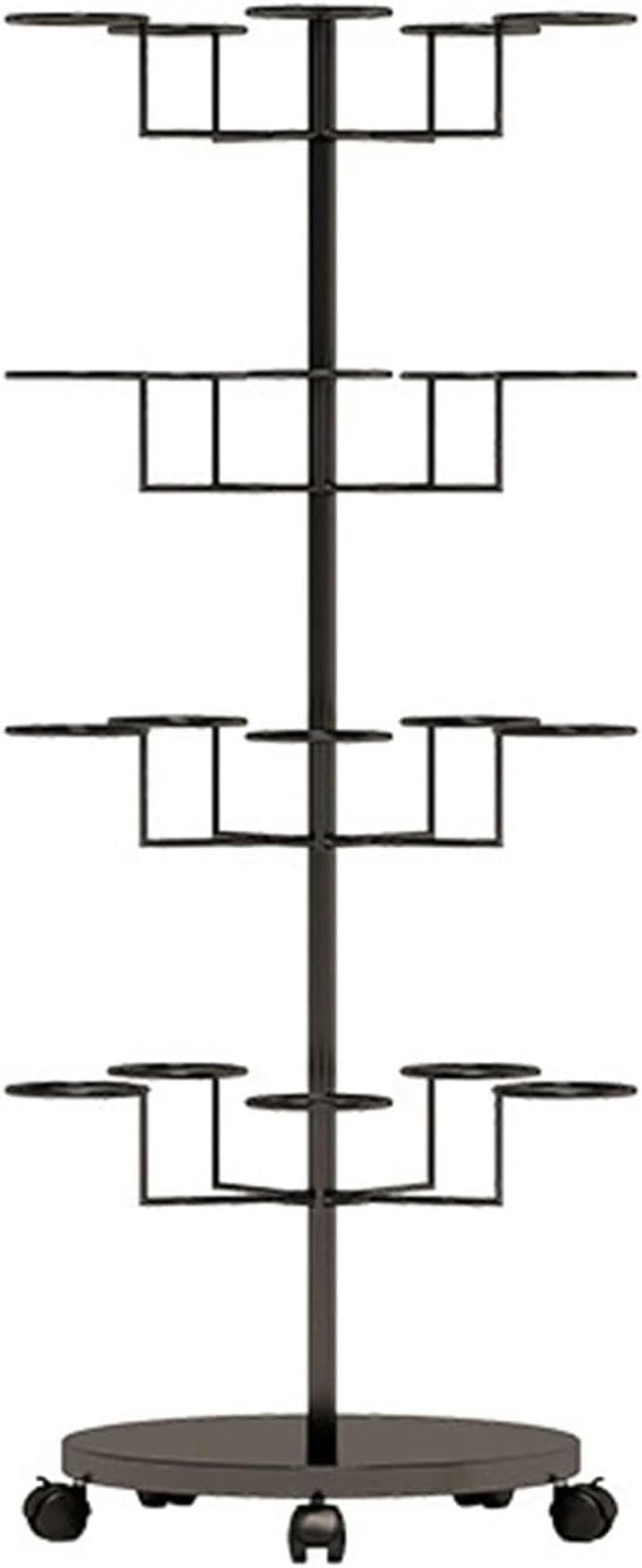Support métallique robuste pour chapeaux et perruques avec base stable