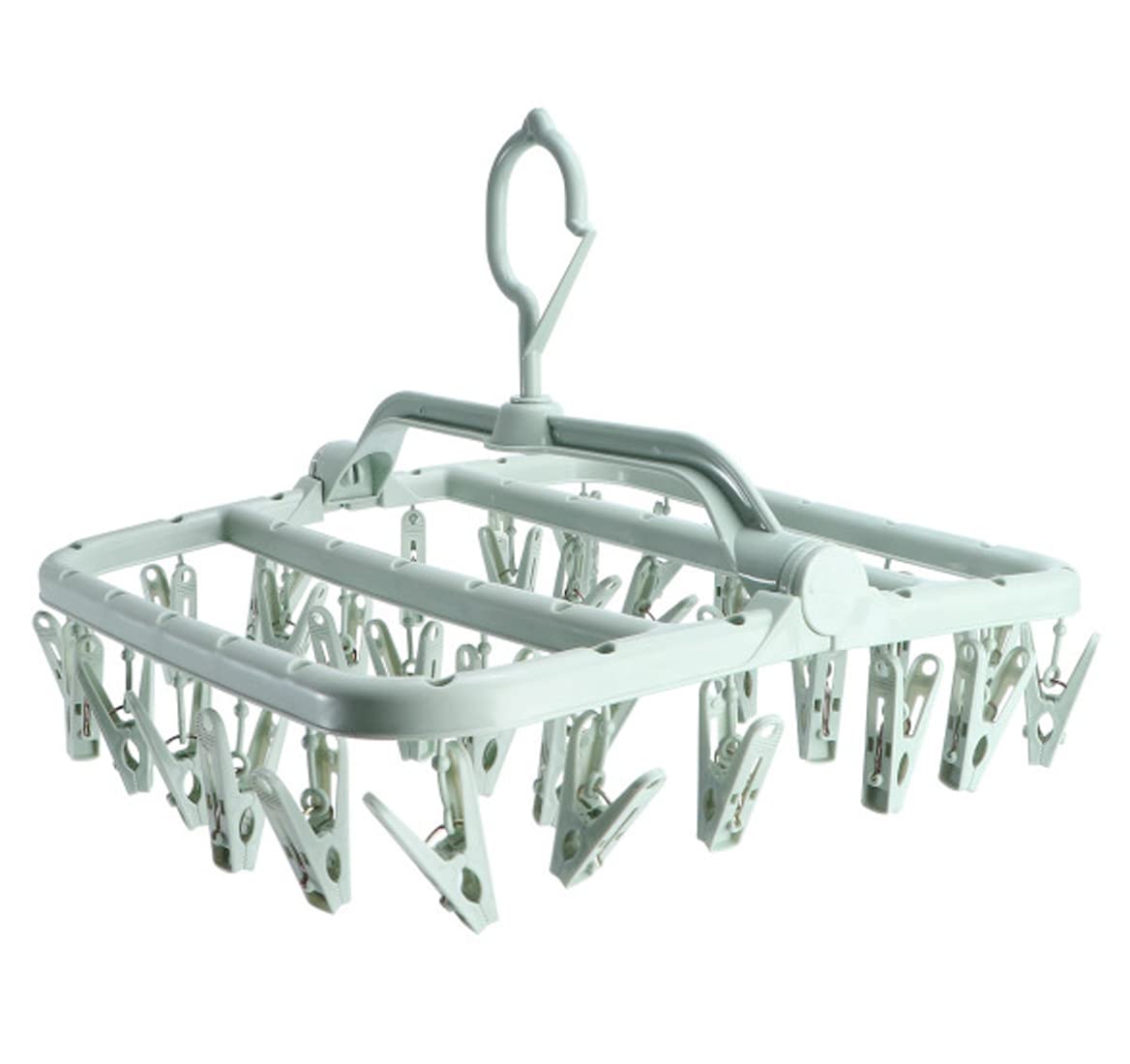 A to Z Foldable Clip and Drip Hanger Green, VD-0735940544504