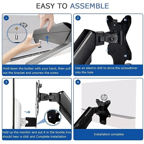 IFCASE Quick Attach Metal VESA Adapter for HP M32f, M32fw, M27fwa, M27fw, M27fq, M27fd, M27f, M24fwa, M24fw, M24fd, M24f, M22f Monitors to Stand, Arm, Desk Mount (1) by IFCASE - Image 6