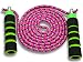Anna's Rainbow Double Dutch Jump Rope - 14ft Long Skipping Rope for Indoor/Outdoor/Playground - Durable Adjustable 8mm Nylon Cord - Exercise Toy with Lightweight Foam Handles