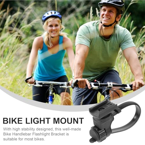 Soporte para linterna de bicicleta resistente de plástico y metal premium 7