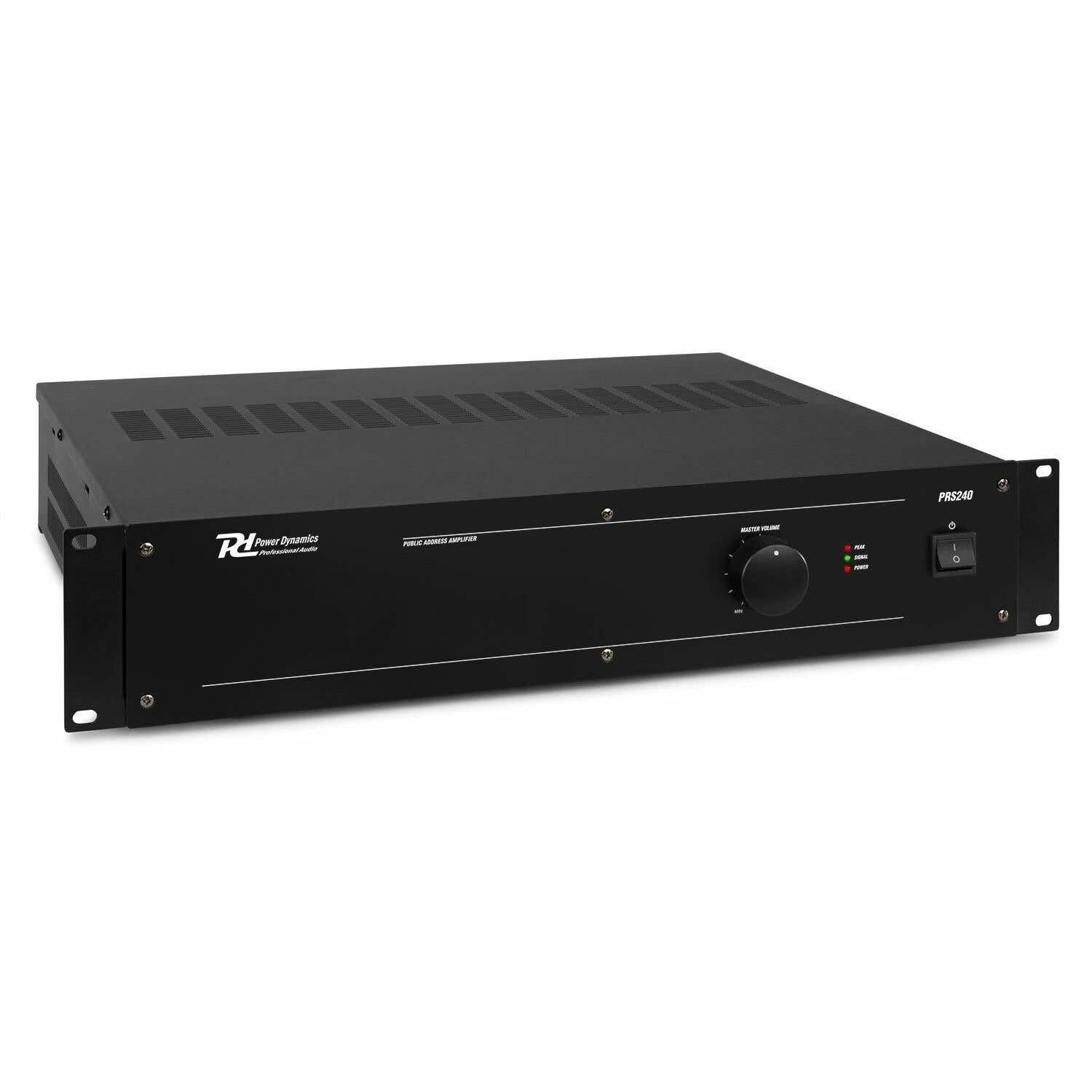 Power Dynamics PRS240 - Amplificateur, Idéal pour Augmenter la Puissance de Votre Amplificateur, 240 Watts, 100 Volts, Compatible