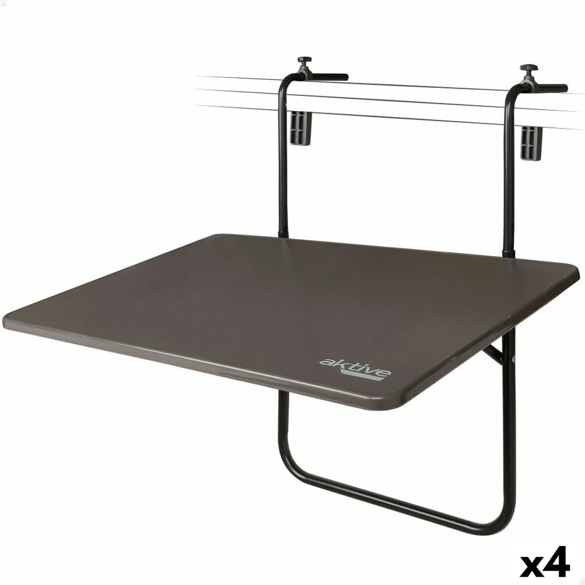 BigBuy Productos de hogar Folding Table, Alloy Steel Wood, Estándar