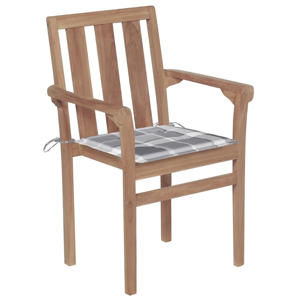 Chaise de jardin en teck empilable pour en finir avec le mobilier encombrant et fragile
