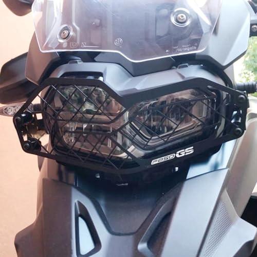Grille phare moto F750GS évitez les bris d'optique en voyage - 7