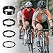 Elegaperma 8pcs Headset Spacers, Stem Headset Spacers 1 1/8, Aluminum Alloy Bike Headsets Spacers for MTB BMX Road Bikes 2mm 3mm 5mm 10mm (Black)