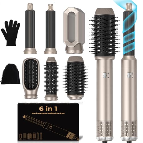 Haarstyler 6 in 1, 1000w Hairstyler Air Styler Pro Föhn...