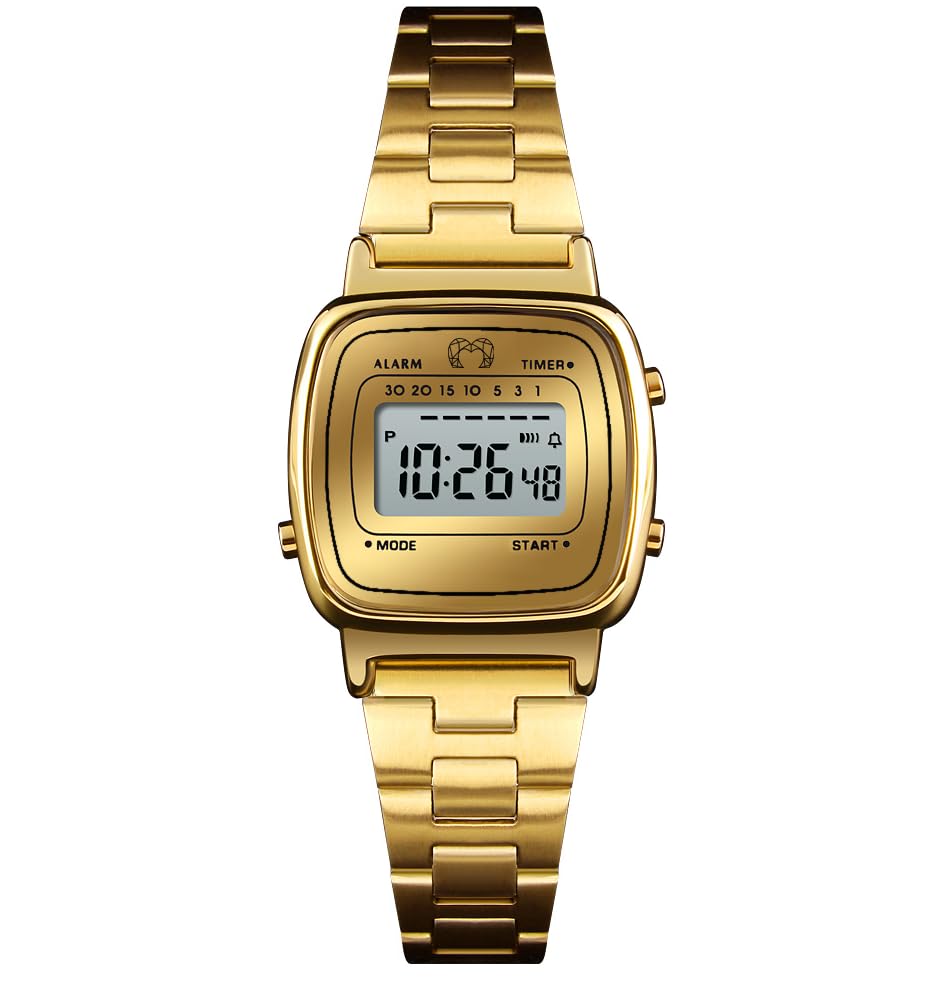 MARLION JEWELS Relojes de Mujer. Reloj analógico de Mujer clásico de Estilo Vintage, Resistente al Agua 3ATM., Acabado Sofisticado y Elegante. Reloj de Mujer Original con maquinaria de Cuarzo. (Oro)