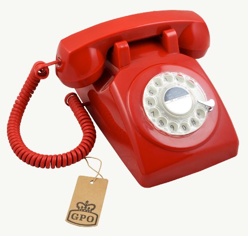 Protelx GPO 746 Rotary rojo  Protelx GPO 746 Rotary teléfono rojo