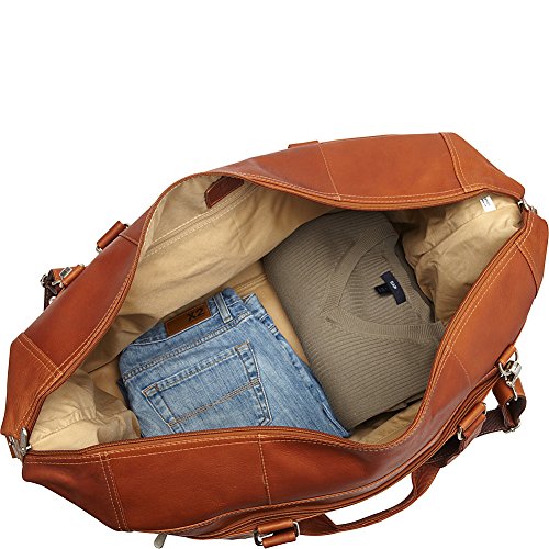 Extra Large Zip-Pocket Duffel, Saddle, One Size2