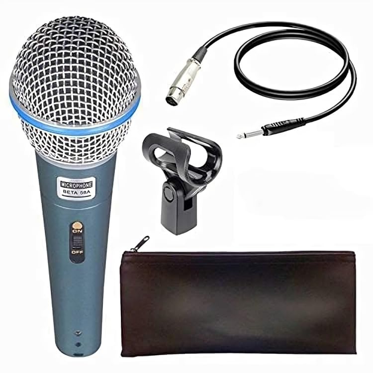 SP Electron Beta-58A Dynamic Cardioid XLR Vocal high-Output supercardioid Microphone for Solo Vocals Singing, & Speech, etc-image-43