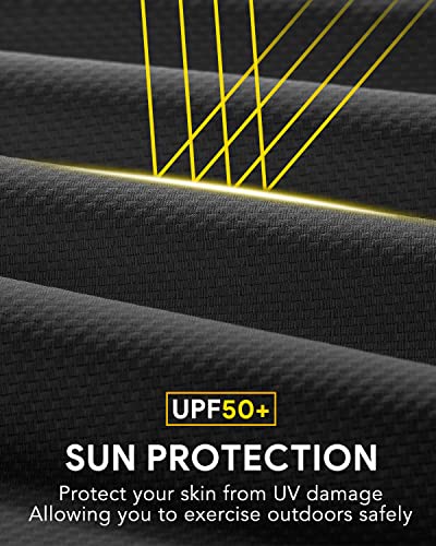 We1Fit Women's Upf 50+ Sun Protection Jacket Zip Up Hoodie Lightweight Shirts For Workout Black #TOP4