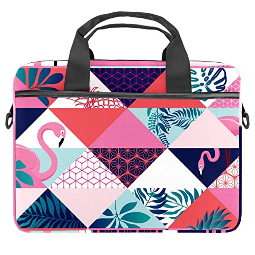 Sac à bandoulière pour ordinateur portable 13 13.3 14.5 pouces flamant rose