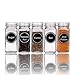 SWOMMOLY 771 Printed Spice Jar Labels with Extra Write-on Labels, Pantry Stickers and Chalk Marker Pen. Chalkboard and Transparent Set