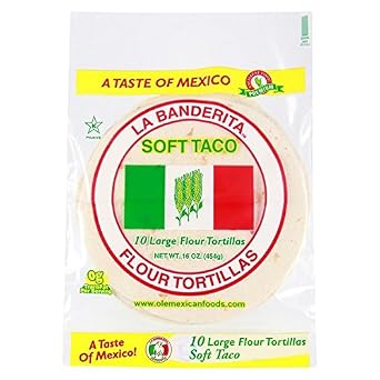 LA BANDERITA SOFT TACO FLOUR TORTILLAS 16 OZ