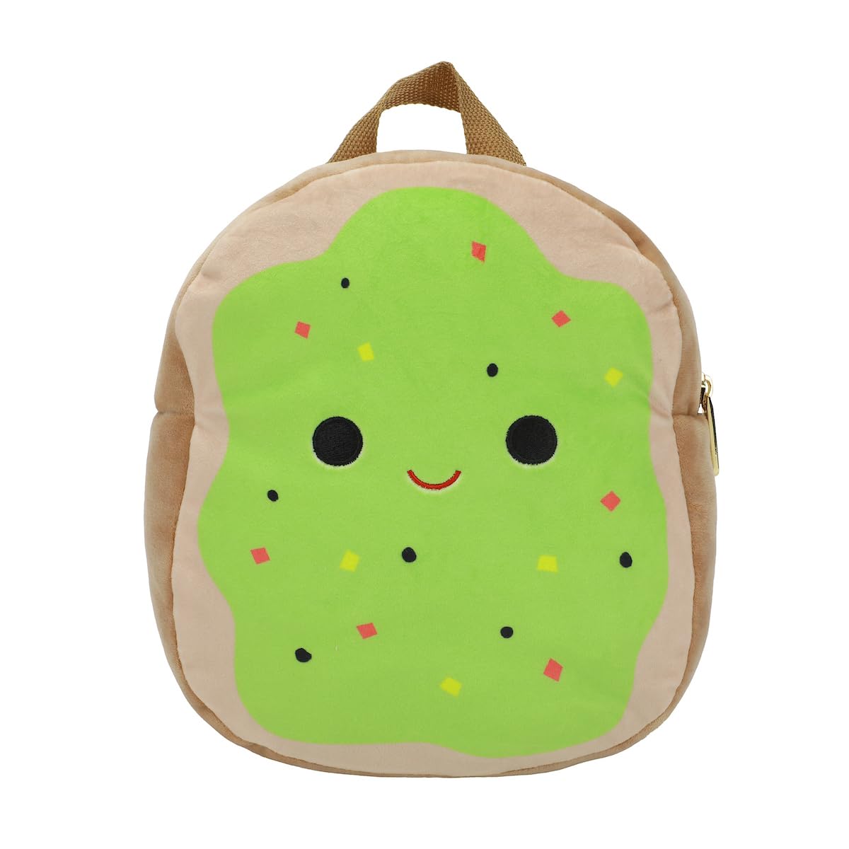 Squishmallows Sinclair the Avocado Toast Plush Tote Bag-OSFA, Green, Taglia unica