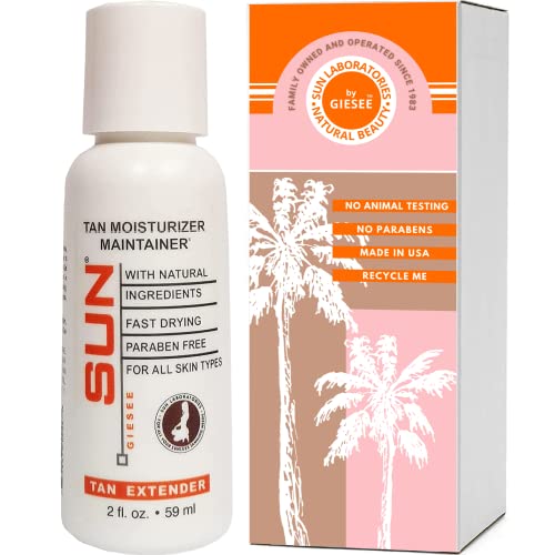 Sun Laboratories By Giesee Tan Extender Glow Lotion 2 oz - Self Tanning Lotion, Self Tanner, Tanning Lotion, Travel Size, After Tan Moisturizer, After Sun Lotion, Face Tanning Enhancer