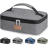 Lifewit Kühltasche Klein Isolierte für Männer Frauen, Faltbar Lunchbox Lunchtasche Isoliertasche Tragbare Kühlbox für Herren Damen für Picknicks Arbeit, Grau 4L