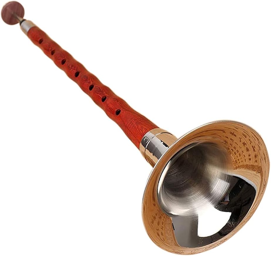 Chinese Folk Wind Instrument Suona,Quality Rosewood Rod Hand-Made Instrument Suona Key of G