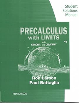 Unknown Binding Precalculus with Limits, Student Solutions Manual, 4th edition Book