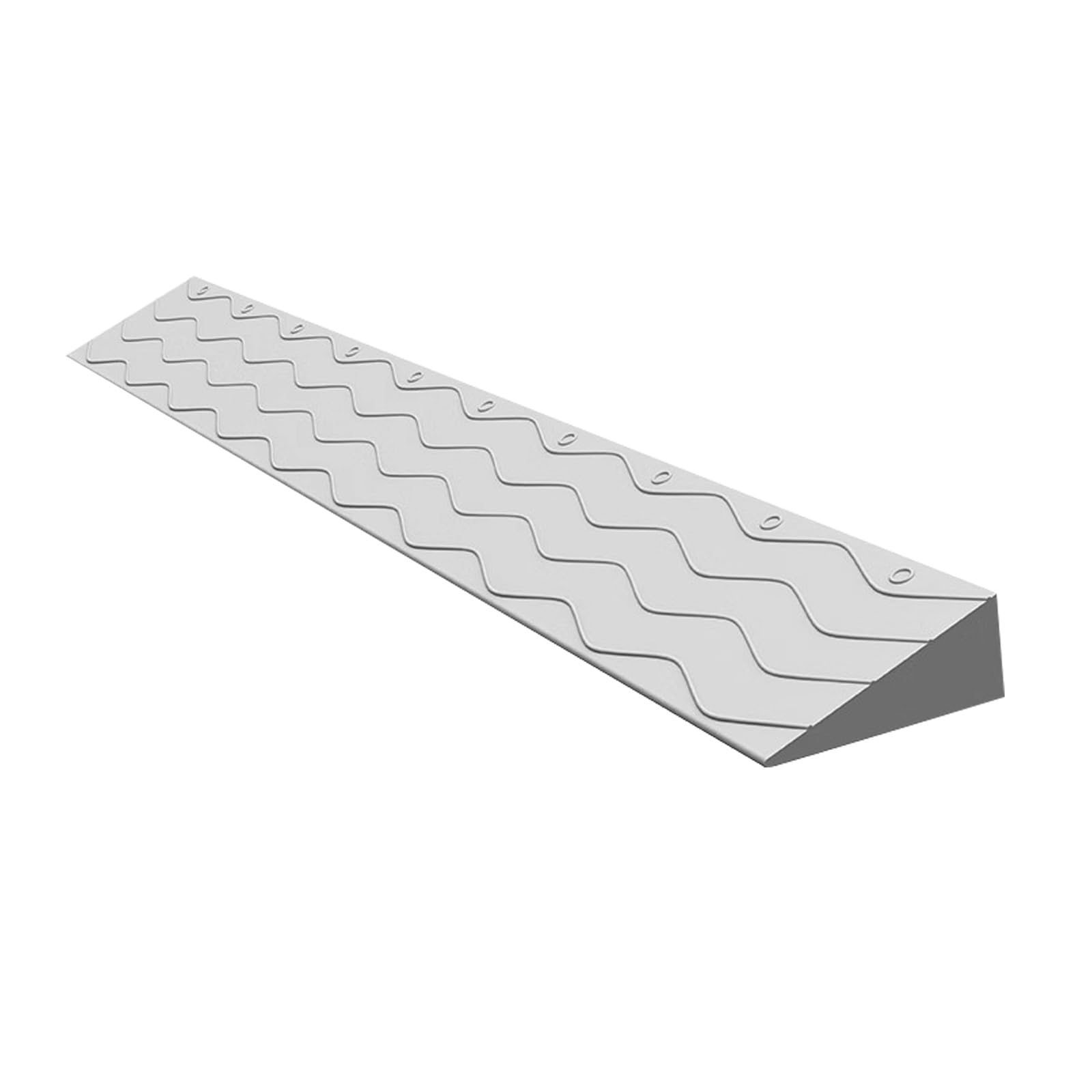 Rampa de Umbral de Puerta de Plástico, Rampa Silla de Ruedas, Capacidad de Carga 100 KG, Se Puede Empalmar o Cortar, Antideslizante, para Puertas, Baños(Gray,4cm/1.6in)