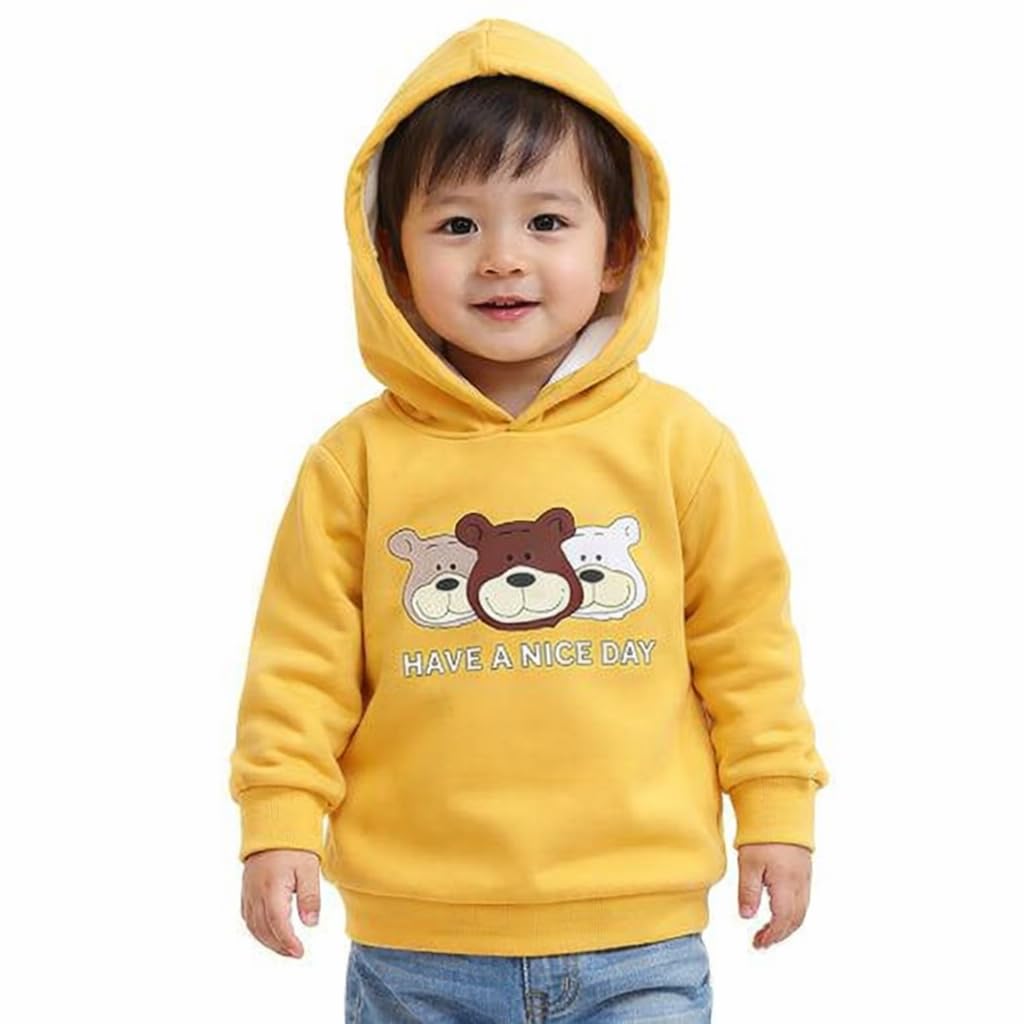 Mahi Fashion Kids Sweatshirt Hoodie Winter Wear for Boys and Girls Bear-picture-11