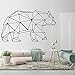 Vcnhln Adesivi murali orsi Geometrici Asilo Nido per Bambini Camera dei Cartoni Animati Adesivi murali Animali Geometrici Camera dei Bambini Vinile Decorazioni per la casa 81cmx45cm