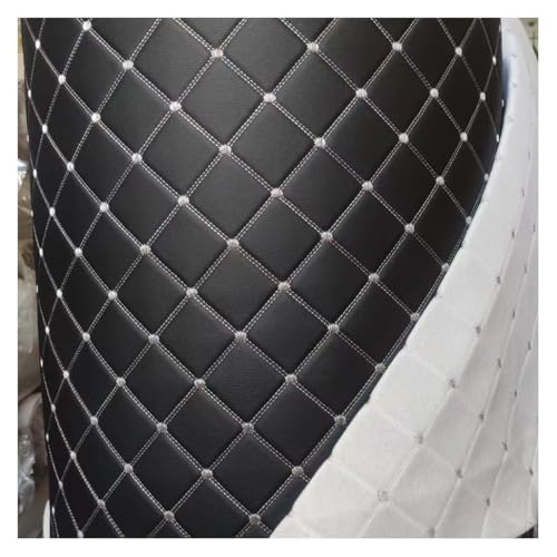 Tela Polipiel Para Tapizar Sillas, Coche, Moto, Sofá. Cuero De Imitación. Piel Sintética Para Tapicería. Ancho 160 Cm. Se Vende A Metros 1.6x1m(Colour: Red)(Black 2,1.6x3m)