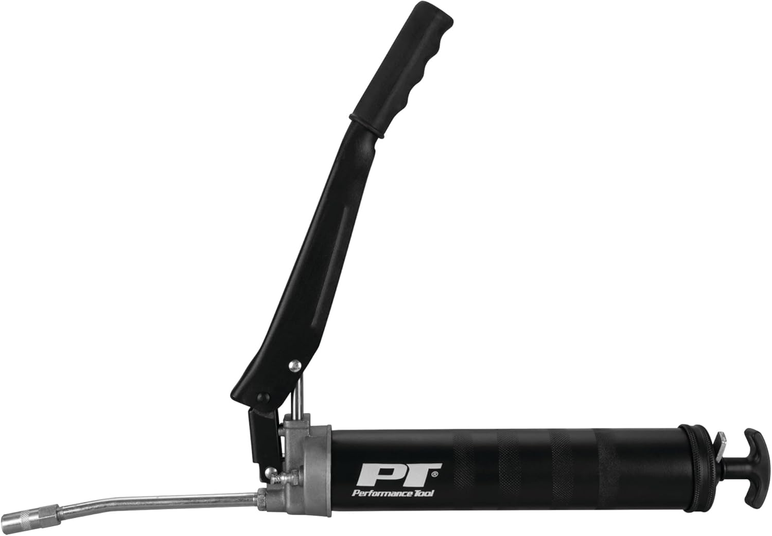 Performance Tool W54296 Heavy Duty Lever Action Grease Gun with Dual Piston Design and 10,000 PSI Operating Pressure for Efficient Lubrication