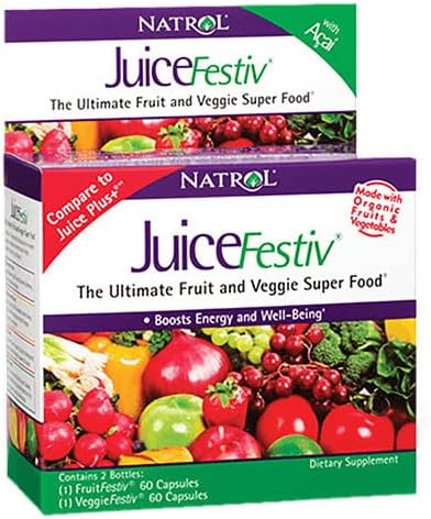 Juicefestiv And Veggiefestiv - Buy One Get One Free - 2 Ct - 60 Caps