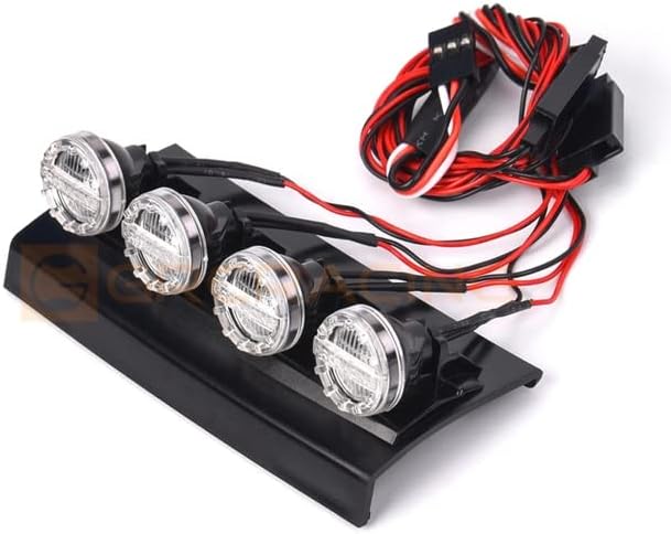 Simulation Highlight roof Spotlight for 1/10 TRAXS RTX4 RTX6 G500 G63 - (Color: Lights)