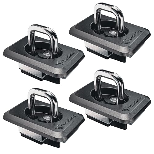 BullRing Raised Fit Retractable Tie Down Anchors for 1998-2016 Ford F-150/Super Duty, Chevy Silverado & GMC Sierra & RAM 1500/2500/3500, 4-Pack BullRing Raised Fit Retractable Tie Down Anchors for 1998-2016 Ford F-150/Super Duty, Chevy Silverado & GMC Sierra & RAM 1500/2500/3500, 4-Pack