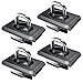 Bull Ring 4001-XT Truck Bed Tie Downs 2 Pair New & Improved Fits 97-14 F-150 and 97-16 Super Duty 99-13 Silverado Sierra (Does Not Fit 3500) 95-18 Ram 09-18 Ram Rail Cap Cut Required