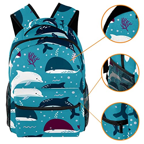 Bolsos de hombro con delfines para senderismo y excursiones 3