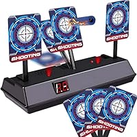 Retoo Zielscheibe für Nerf Pistole, Auto Reset Elektro-Schießscheiben, Zurücksetzen Digitale Ziele Spielzeug Zubehör für Nerf Alle Spielzeugblastersr Aufgerüstet Nerf Kompatibler Zielscheibe