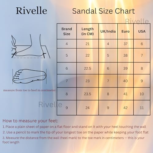 Image of Rivelle Flat Sandal for Women & Girls | Comfortable and Extra Cushioned Insole | Fit for every occasion, Daily, Office, Ethnic and festive