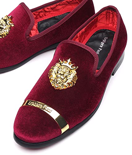 Men's Loafers Fashion Gold Buckle Wedding Party Shoes3