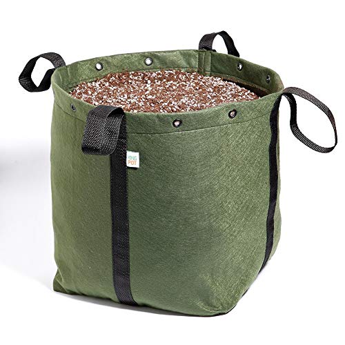 Vaso Feltro Plantas 50 Litros Com Alças - King Pot (Verde)