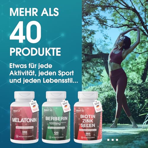 Nutrifair Nattokinase 100mg (20.000 FU/g), 365 Tabletten, schluckfreundlich, Natto Enzym, Hochdosiert, 100% Vegan, Deutsche Produktion & Laborprüfung