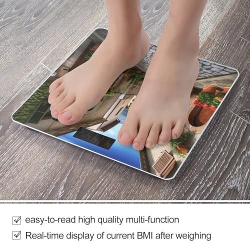Báscula digital para baño con vidrio templado 400 lb miniatura 5