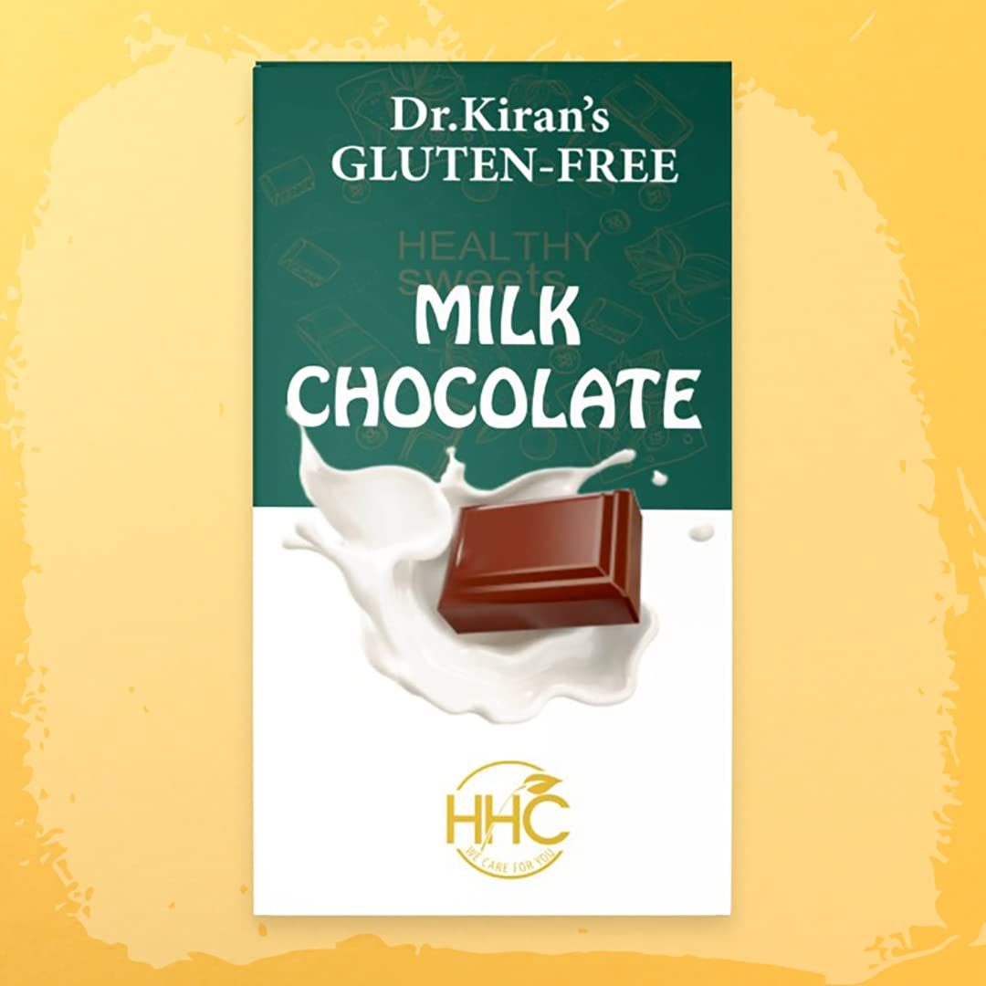 HHC Dr. Kirans Gluten Free Milk Chocolate|Healthy Chocolate Pack Of 2(100Gm)|Gluten Free Chocolate| Milk Chocolate|Chocolate For Birthday,Party,Anniversary-Flavour- Milk (B0BVYSTLJ4) Amazon Price History, Amazon Price Tracker
