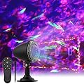 SOMKTN Halloween Laser Projector Lights - Outdoor Waterproof Holiday Light Projector with 10 Color, Aurora & Ocean Wave Pattern - Landscape Night Light for House,Garden,Yard Christmas Decoration