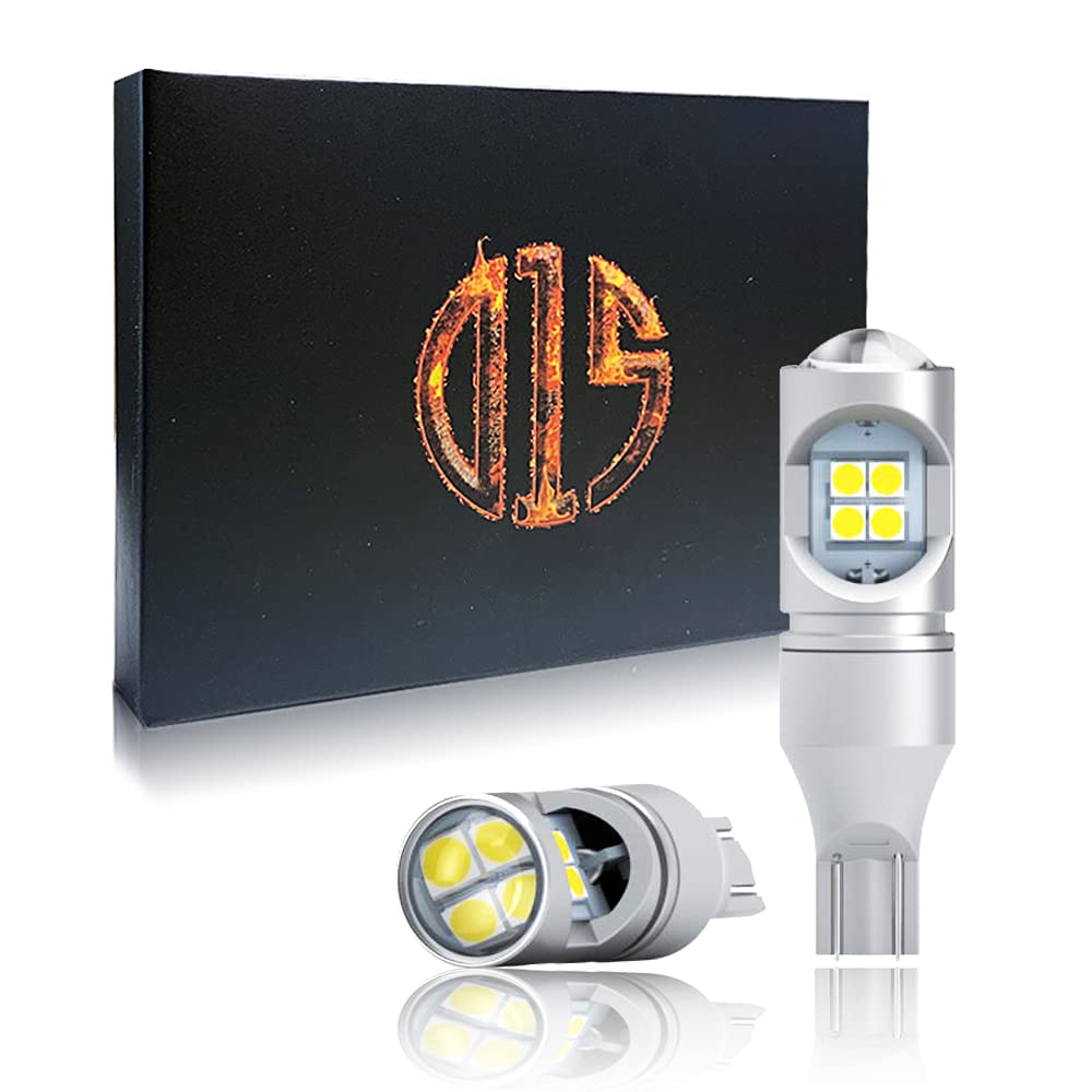 D15 Lighting 912 921 T15 W16W Canbus 6000K 3000LM White High Power 12-SMD 3030 LED Bulbs for Backup Reverse Light (Pack of 2 bulbs)