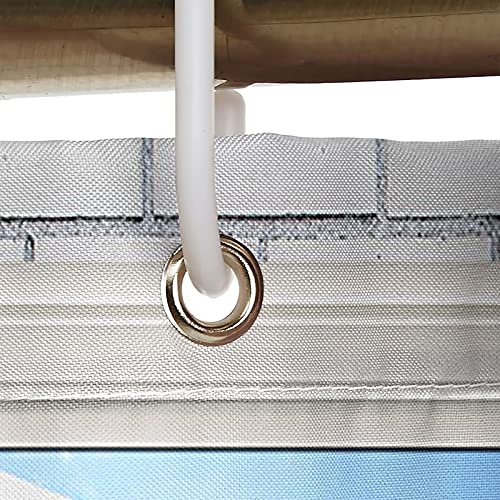 Rideau de douche 180x200 polyester anti moisissure salle de bain