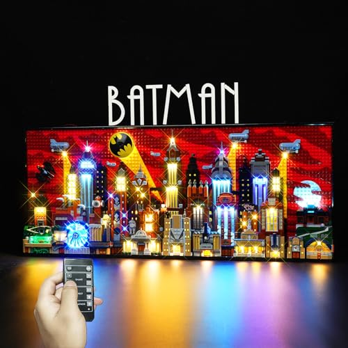 DALDED LED Lighting Kit for Lego The Animated Series Gotham City, LED Light Compatible with Lego 76271 Building Block Models - NOT Included The Model Set
