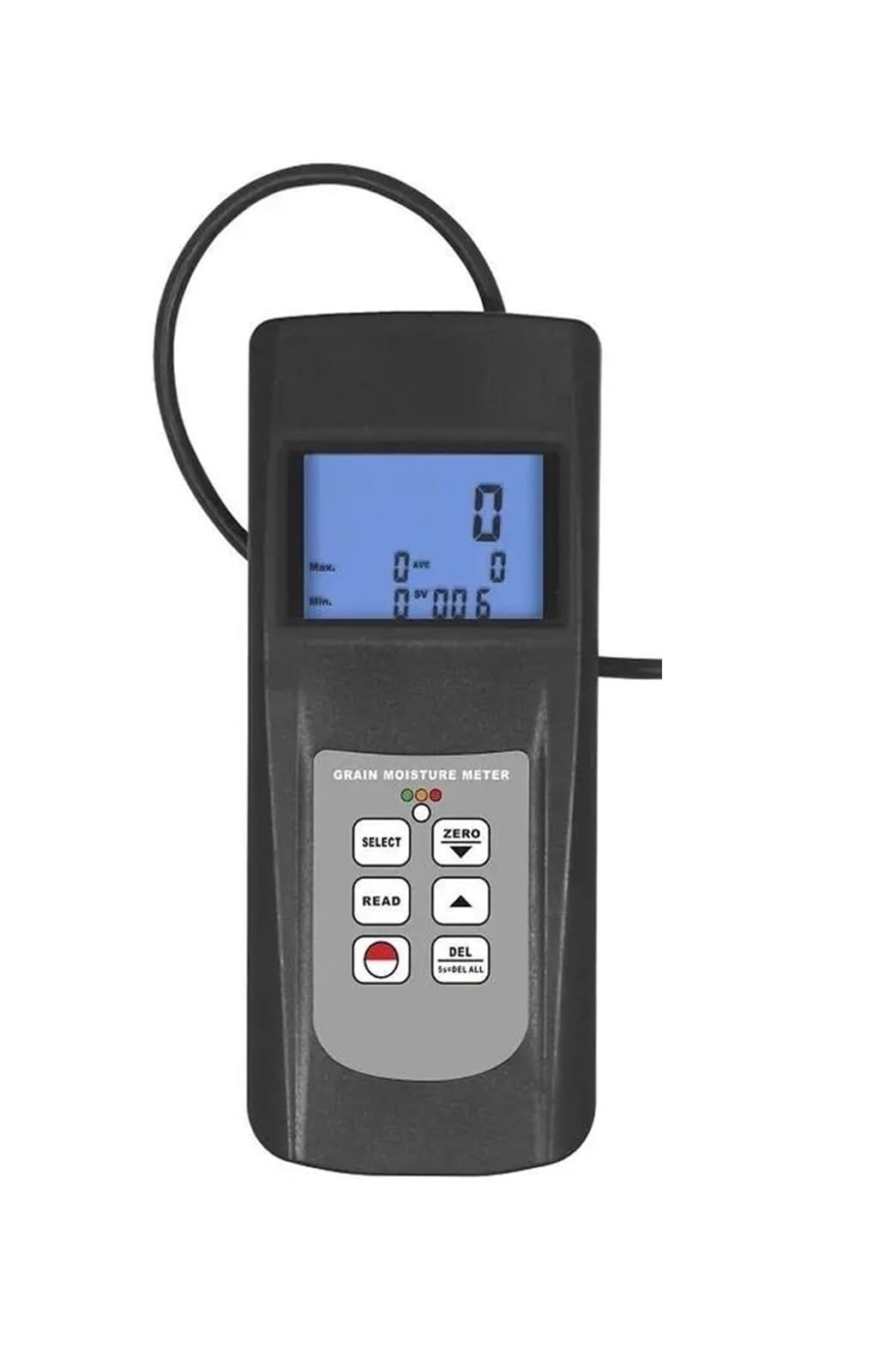 Amrttwy One Color Moisture Meter, Portable Digital Grain Moisture Meter With Cup Sensor